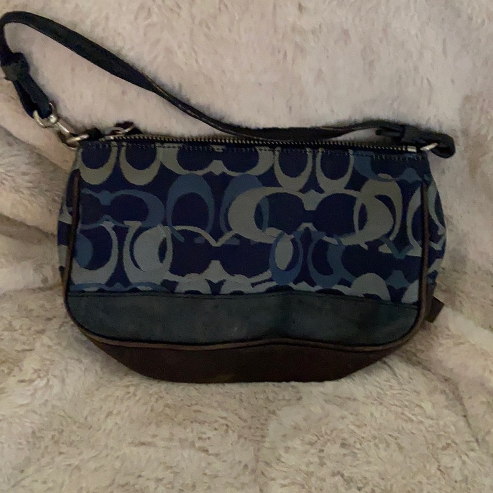 Small Blue Coach purse